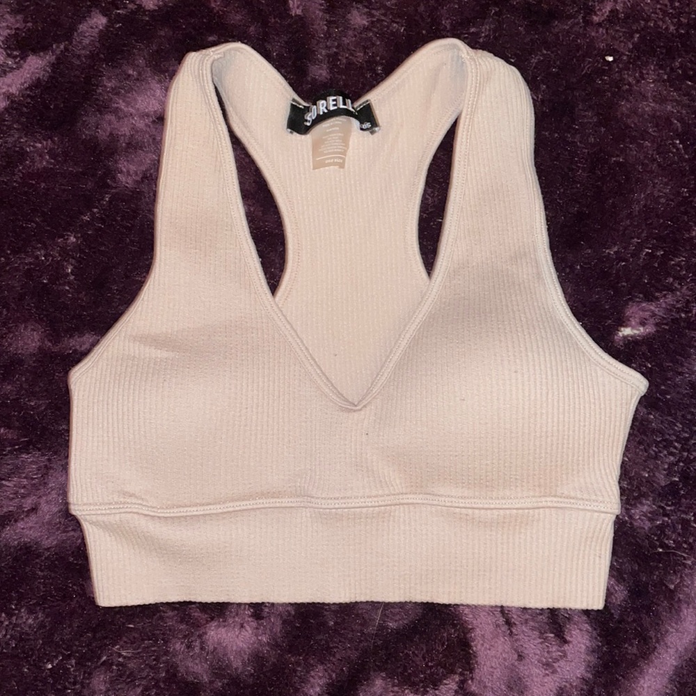 Padded racer back bra